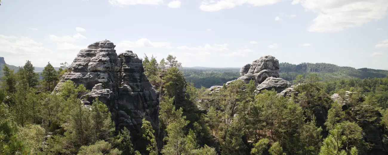 Felsen und Aussichtspunkte im Mittelgebirge