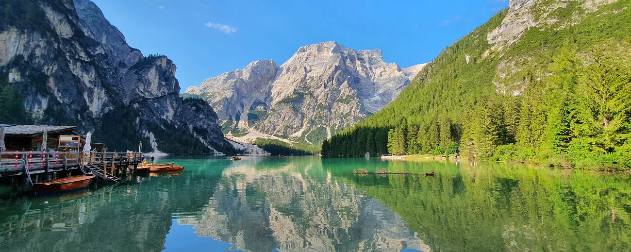Pragser Wildsee in den Dolomiten
