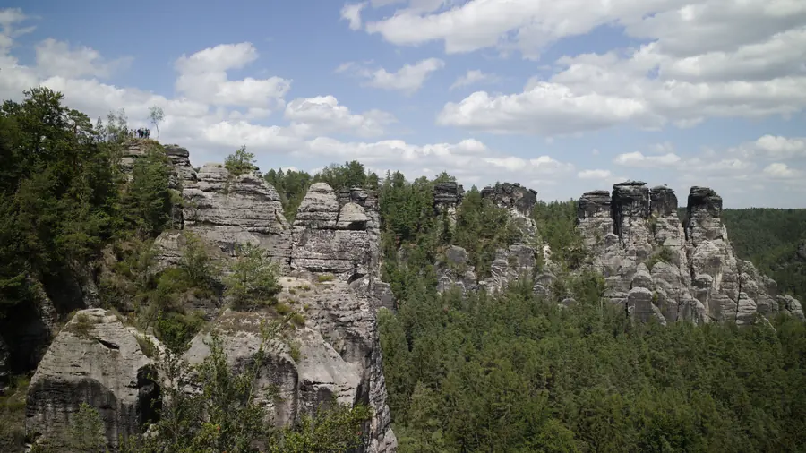 Rocky mountain landscape in Germany